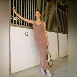 Ozma cupro slip dress